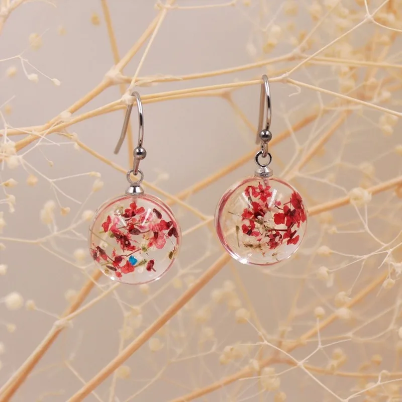 5 пар женские серьги в виде растений|Серьги-подвески| |