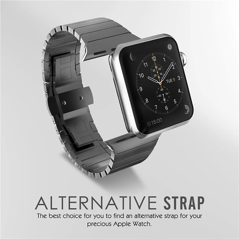Ремешок из нержавеющей стали для Apple watch 4 ремешка 44 мм 40 iwatch 5 3 2 1 42 38 ремешок часов