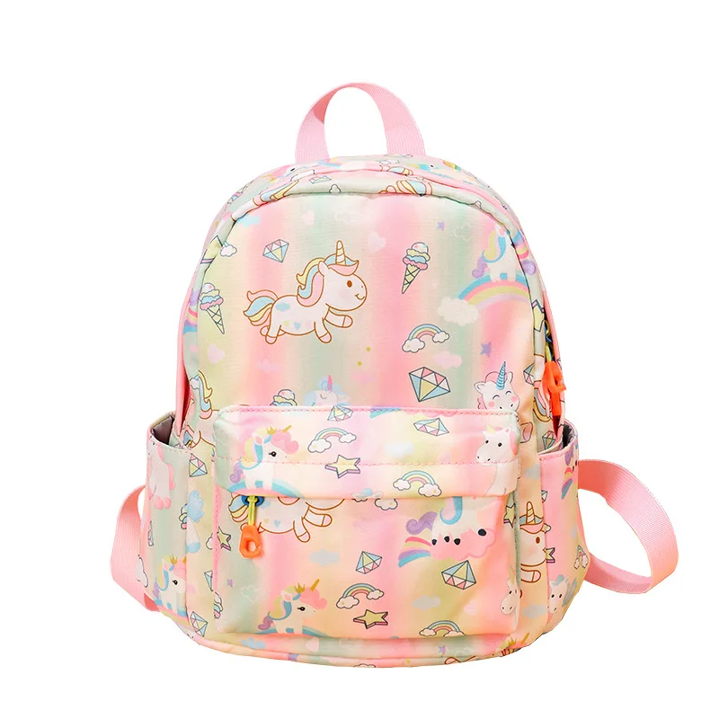 Lovely Unicorn Children Small School Bags Girl Princess Primary School Student Canvas Backpack In Kindergarten