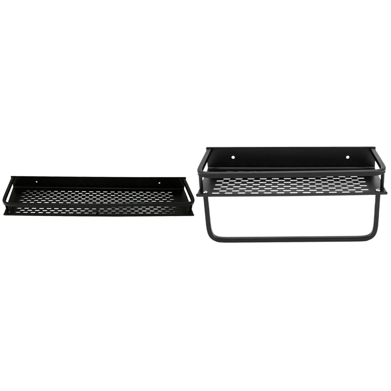 

2 Pcs Bathroom Shelf Corner Organizer Space Aluminum Bathroom Kitchen Shelves Shower Shampoo Storage Rack, 50cm & 30cm
