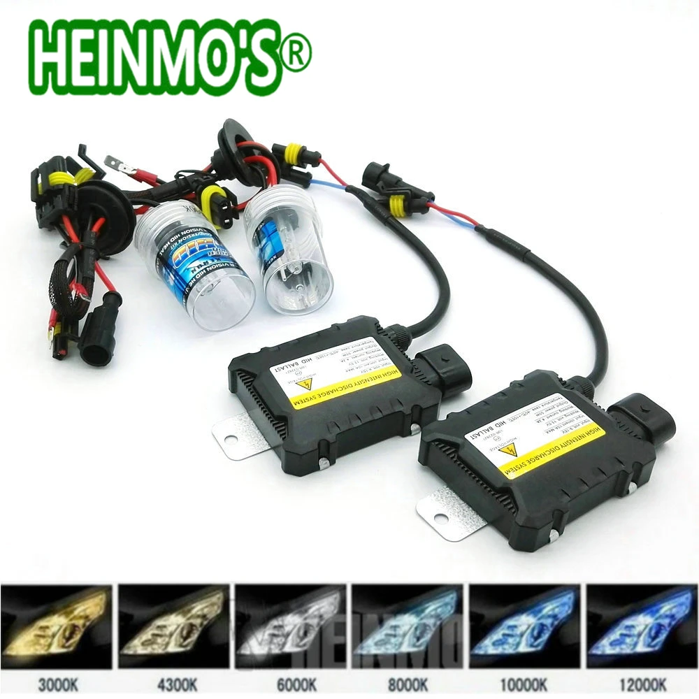 55 Вт ксеноновая Автомобильная фара H7 H4 H1 H3 H11 9006 9005 880 комплект для