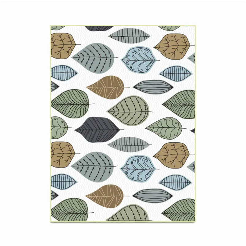 Bubble Kiss скандинавский стиль мультяшный желтый лист узор коврики для дома гостиной