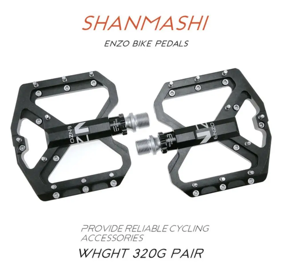 

Shanmashi Bicycle Pedal 105*97*14mm Mountain Bike 6 Bearing Lightweight Road Bike Flat Platform Pedals Bike Parts