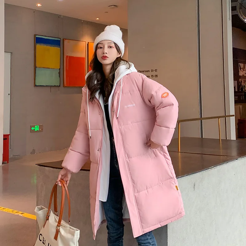 New Winter Jacket Women 2022 Mid-Length Korean Fashion Parkas Ladies Bbread Jacket Student Cotton Jacket Female Jacket