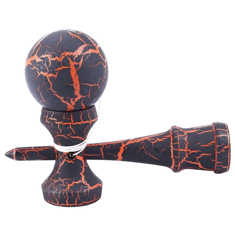 Полный треск деревянный шар Kendama образование традиционная игра игрушка новая |