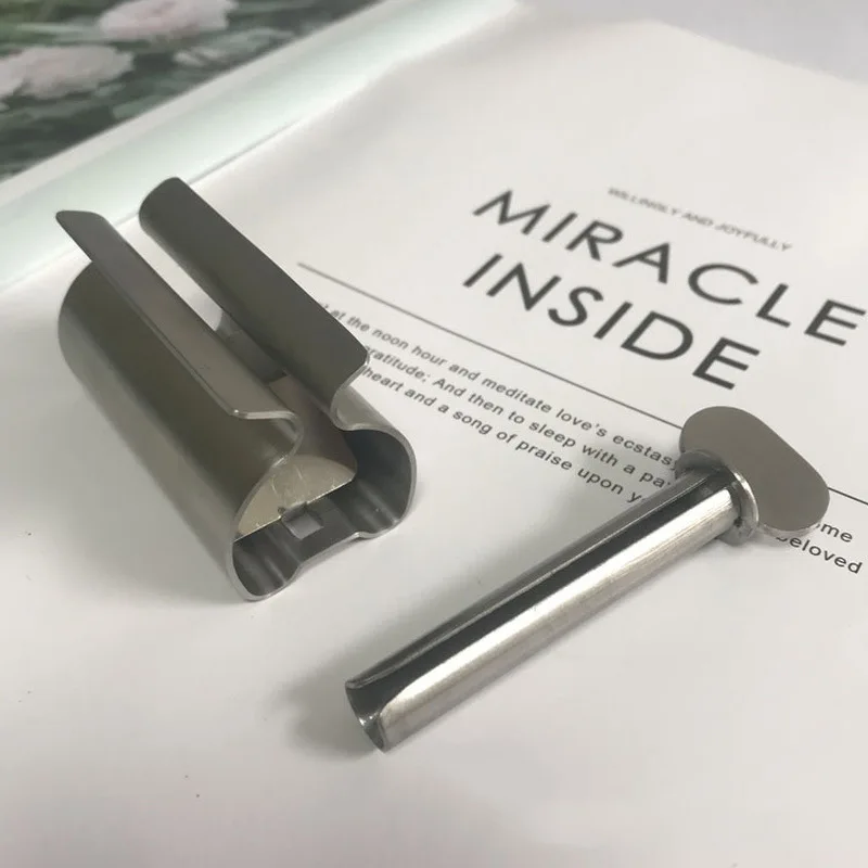 Отжим зубной пасты из нержавеющей стали простой креативный диспенсер для