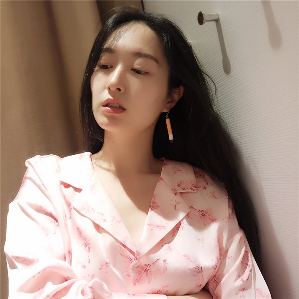 

Trendy Bohemia Funny Earings Lifelike Smoke Butts Earrings For Women Fashion Jewelry Accessories 2020