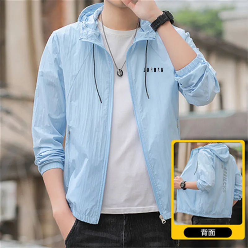 

Sun Protection Jacket Men's 2021 Summer New Thin Section Fashion Casual Skin Clothes Simple Jacket Men's Sun Protection Jacket