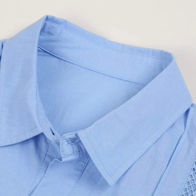 OEAK мужские рубашки свободного кроя в Кубинском стиле Guayabera льняные рубашки повседневные пляжные рубашки на пуговицах M-3XL свободные однотонные рубашки с длинным рукавом