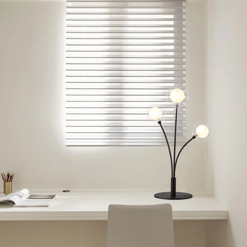 Скандинавский художественный декор светодиодная настольная лампа стеклянный