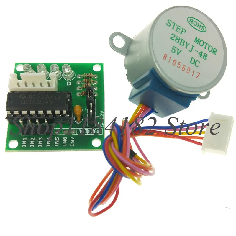 4-фазный шаговый двигатель 28BYJ-48-5V + плата драйвера ULN2003 для Arduino 1 х 28BY-48 лот |