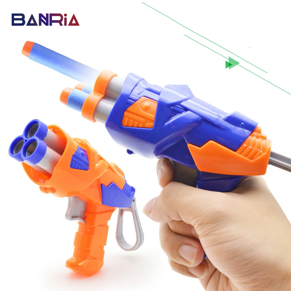 Игрушечный пистолет с 3 шт./4 шт. мягкие EVA Пули для Nerf N-Strike пуля дротики с круглой головкой бластеры EP детские игрушки