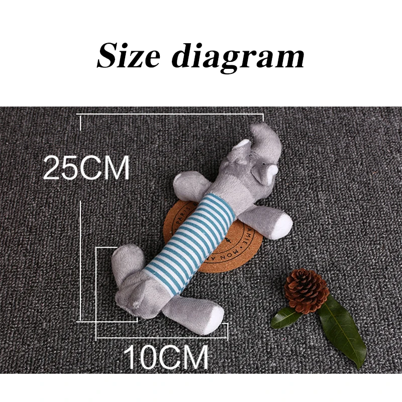 Милая плюшевая игрушка-пищалка для домашних питомцев забавная мультяшная
