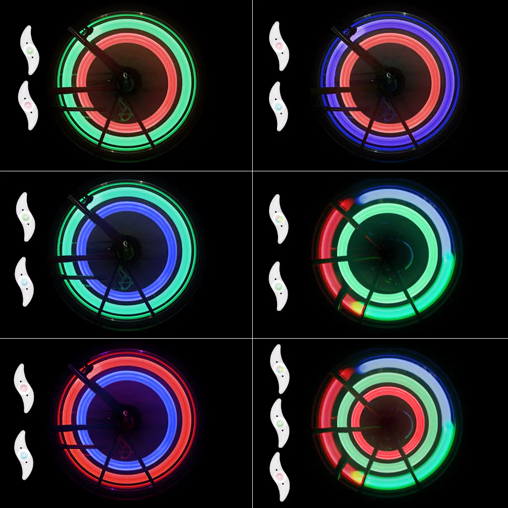 LEDGLE 6 шт. красочная подсветка для велосипедного колеса спица Света