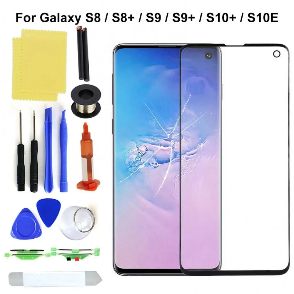 

Внешний сенсорный экран для телефона, стеклянный дигитайзер, сменный инструмент для Samsung Galaxy S8/S8 Plus/S9/S9 Plus/S10e/S10/S10 Plus