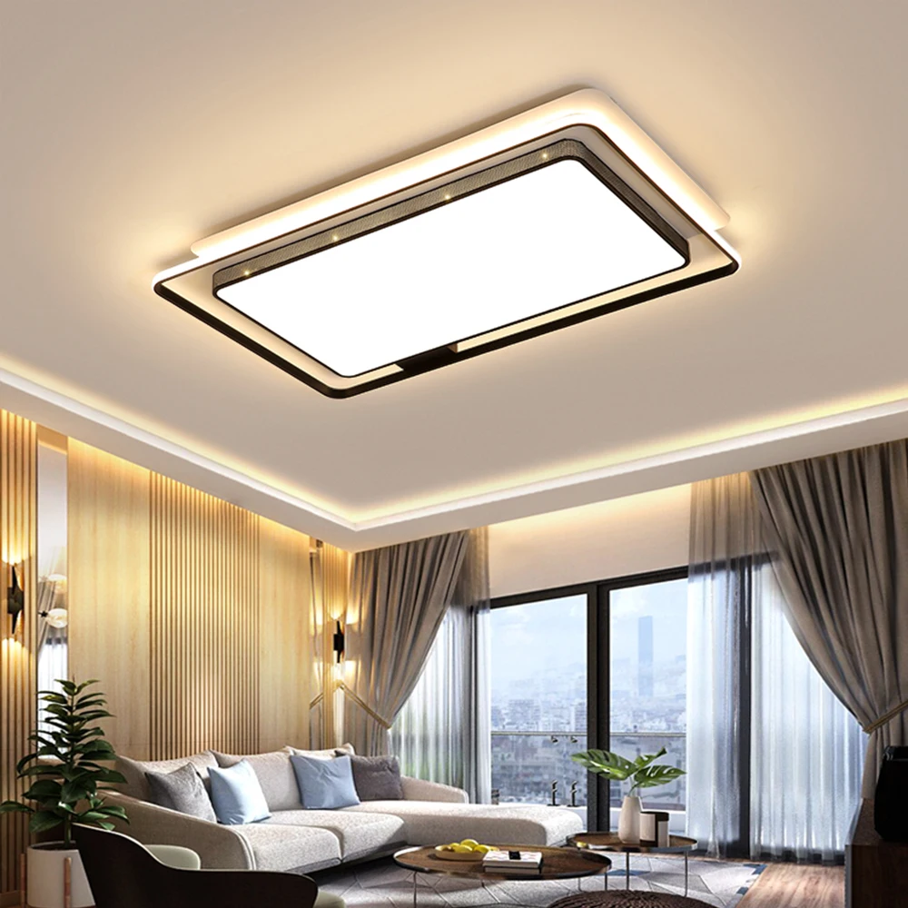 Современный Прямоугольный Силиконовый Светодиодный Потолочный Светильник с