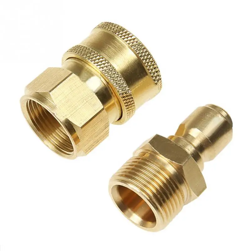 

2PCS Hose High Pressure Tool Adapter Quick Connector Set Washer Cleaning Machine #734