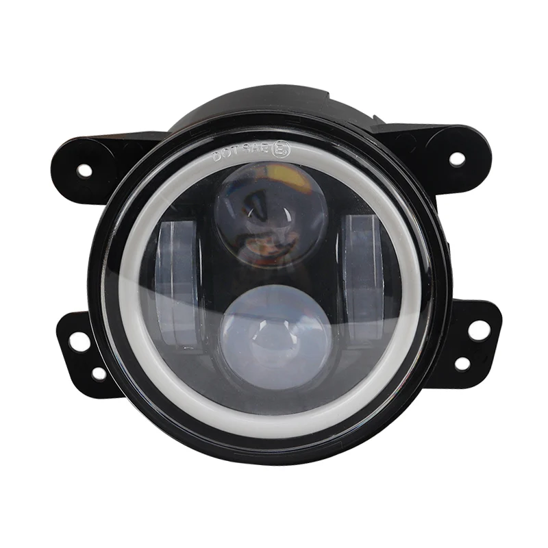 

4 ''с Ангельские глазки светодиодные противотуманные светильник Авто дневные ходовые огни, вспомогательный светильник s лампы 6000K 12V для Jeep Wrangler Harley автомобилей мотоциклов