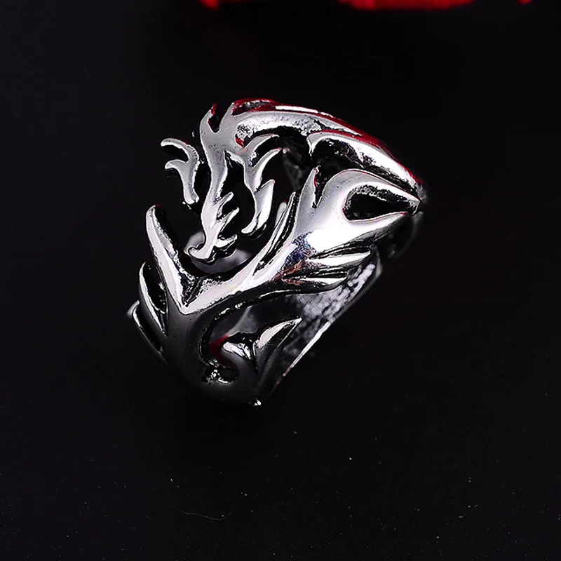 Мужская мода кольцо на палец с клипсами Дурной глаз узор в виде дракона ботинки
