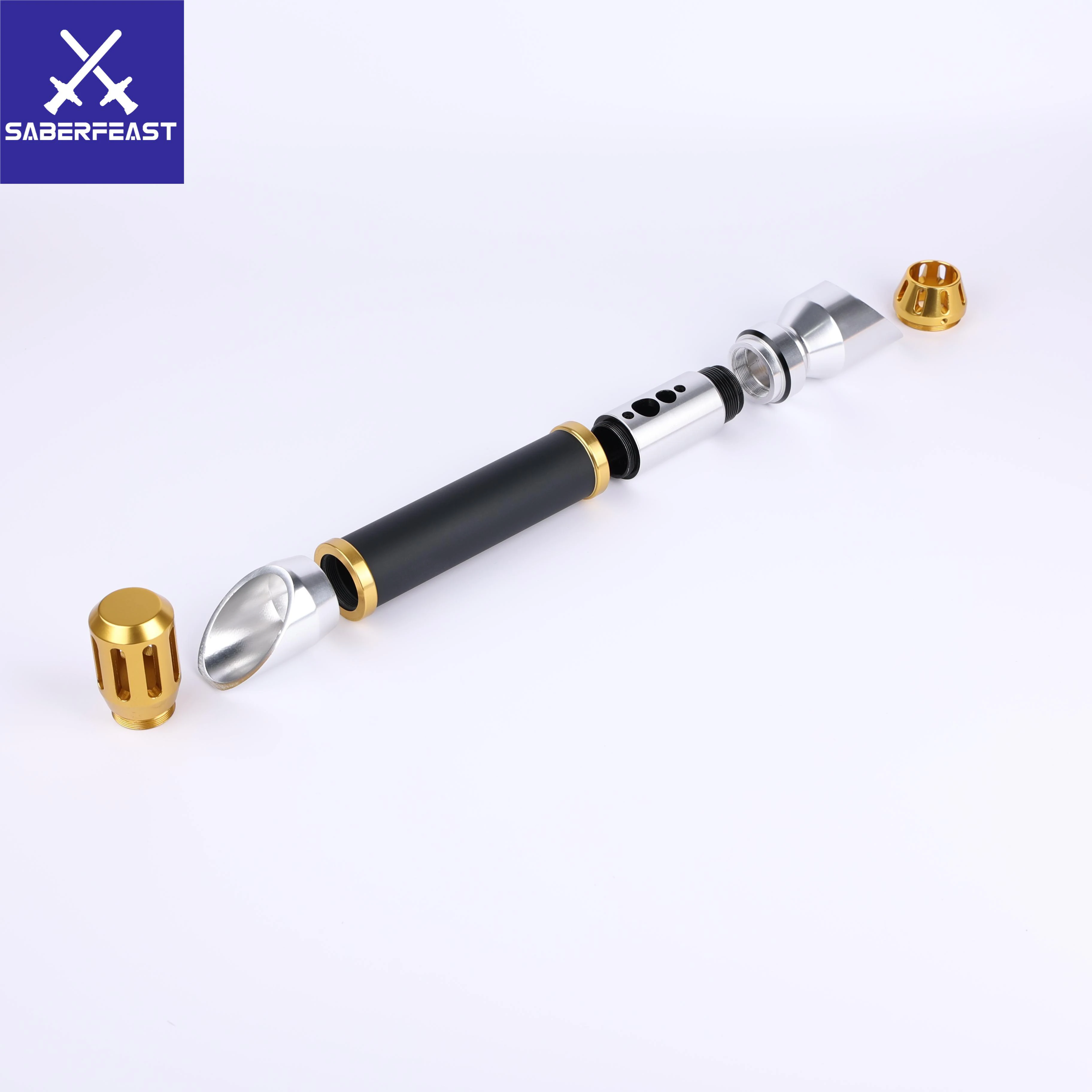 SaberFeast-piezas de sable de luz para espada l&aacute;ser, accesorio vac&iacute;o de Metal, manualidades, juguetes personalizados para ni&ntilde;os, Cosplay de Halloween, x-lotus-0