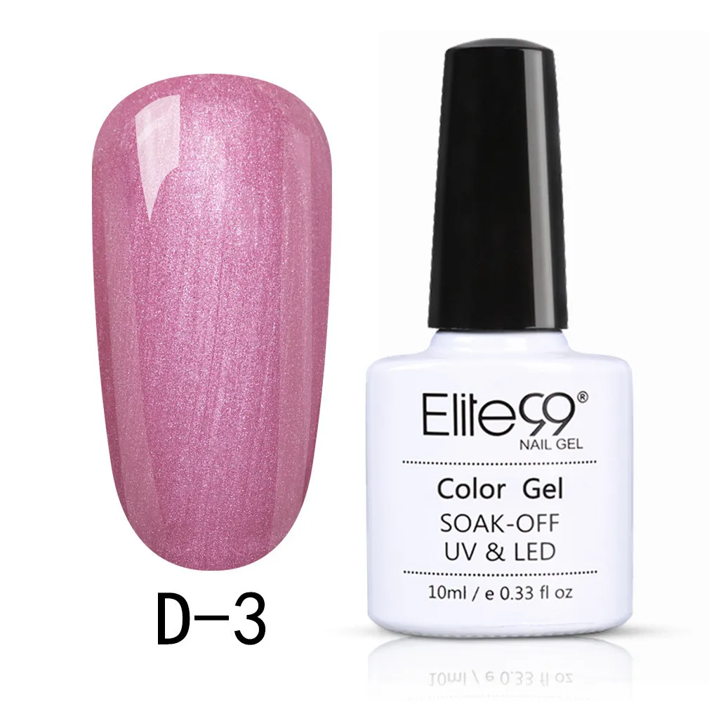D-3 Elite99 10 мл сменный Гель-лак для нейл-арта мрамор Halo эффект гель Перманентный лак для ногтей замачиваемый маникюрный гель для ногтей лак - Цвет: D-3