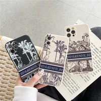 french fashion brand art painting couples soft case for iphone 11 12 pro max mini 7 8 plus xr x xs max se 2 phone cover fundas
