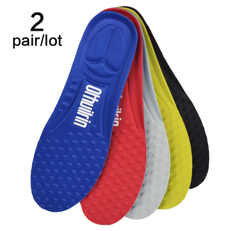 

2 pair /lot Otholite Memory foam Unisex Stretch Breathable Deodorant Shoe Soft Relief Pain Running Cushion Insoles Pad Insert