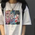 Женская одежда Yarichin Club, повседневные футболки в стиле Харадзюку и панк, свободные топы в стиле хип-хоп, винтажные футболки в стиле ольччан из японского аниме