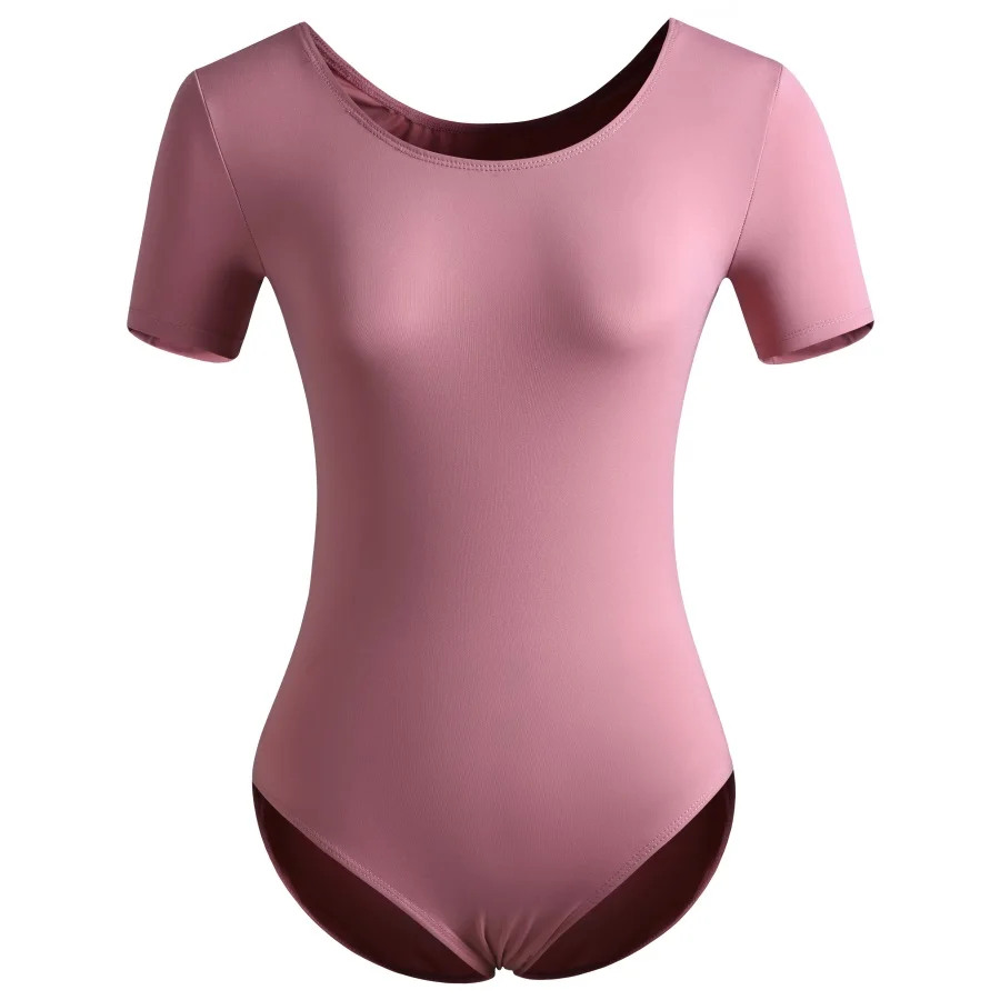 

Women Ballet Gymnastic Leotard for Adult Short Sleeve Dance Wear Professional Ballet Training Clothes
