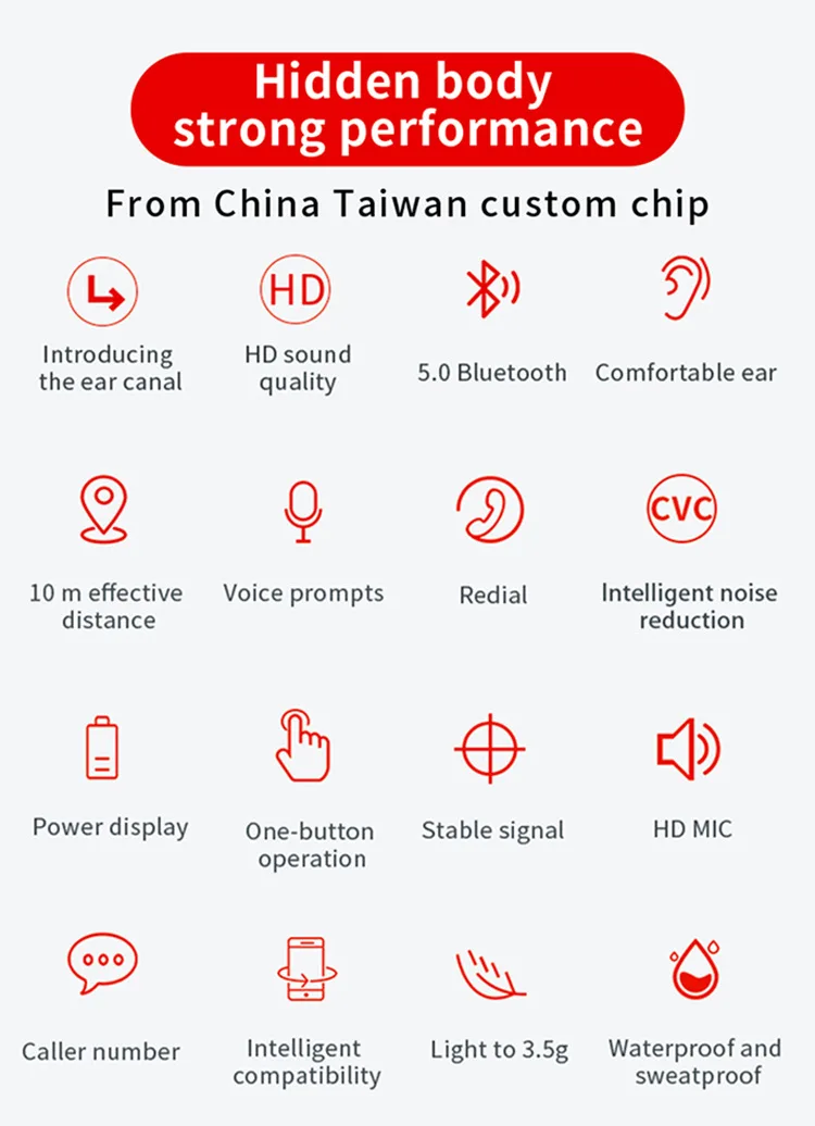 Беспроводные Bluetooth-наушники Y30 Y90 с сенсорным управлением спортивная