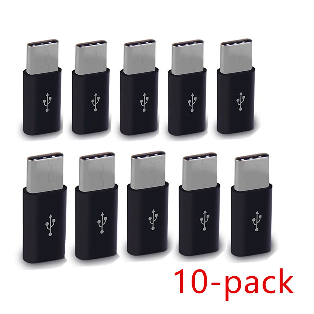 10 шт. кабель Micro USB на Type C для телефона Android Huawei p30 Samsung Galaxy A8 2018 A7 2017 a5 Usb c Otg адаптер