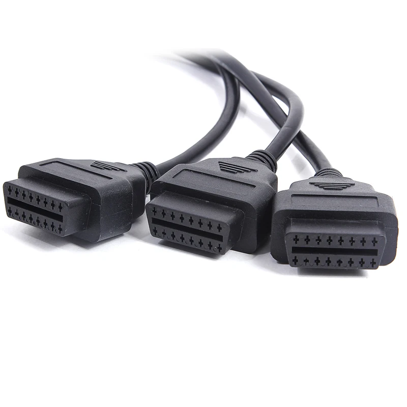KWORKKER 50 см OBD2 кабель 16 контактный разъем для Женский сплиттер расширение L адаптер