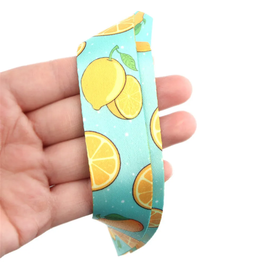 Летний Фруктовый узор шейный ремень подвесная веревка для ключей ID карта