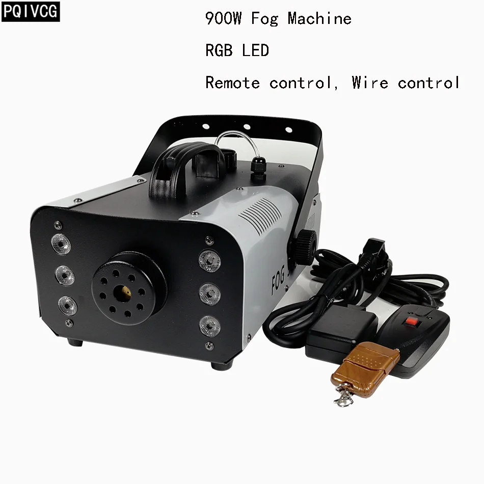900W LED Fog Machine 900 Вт противотуманная машина led rgb дымовая машина с дистанционным управлением проводное управление сценический эффект - Цвет: 900W LED Fog Machine