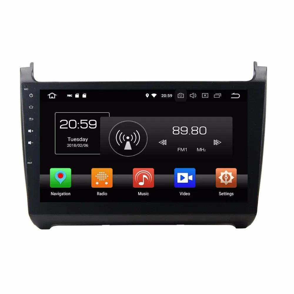 Octa Core 10 1 &quotAndroid 9 0 автомобильное радио DVD GPS для Volkswagen POLO 2015 с 4 Гб оперативной