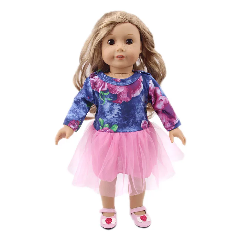 

1 Pcs Gifts Christmas Halloween Doll Accessories Clothes Princess Dress with Stockings for 18 inchDoll