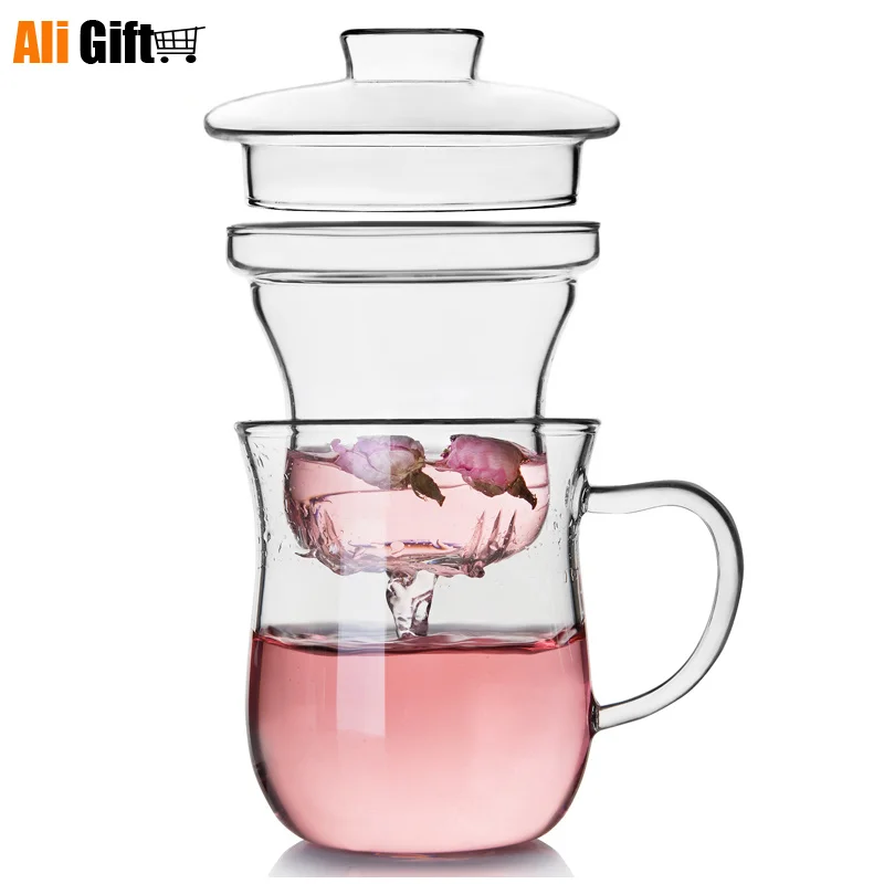 Термостойкая модная Цветочная чайная чашка ручной работы термостойкая чайный