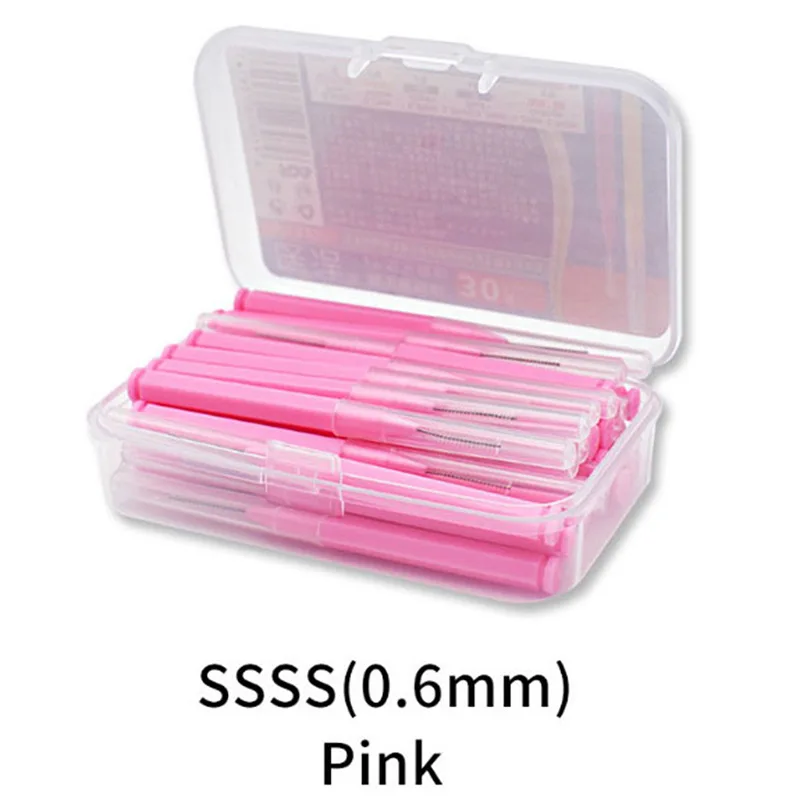 

30Pcs/set I Shaped Interdental Brush Denta Floss Interdental Cleaners Orthodontic Dental Teeth Brush Toothpick Oral Care Tool