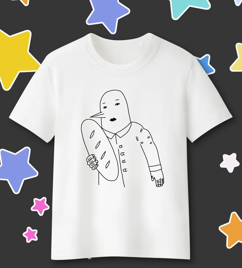 

Uramichi Onii-san T-shirt around cos short sleeved clothes secondary animation White Casual Shirt