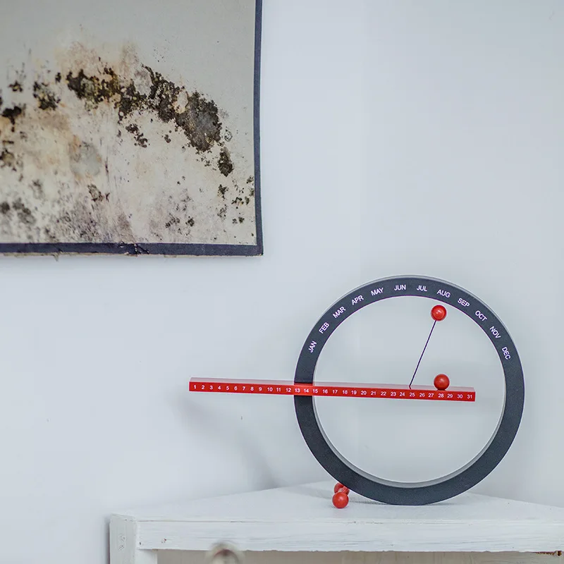 Креативные настенные часы с магнитными шариками вечный настенный календарь