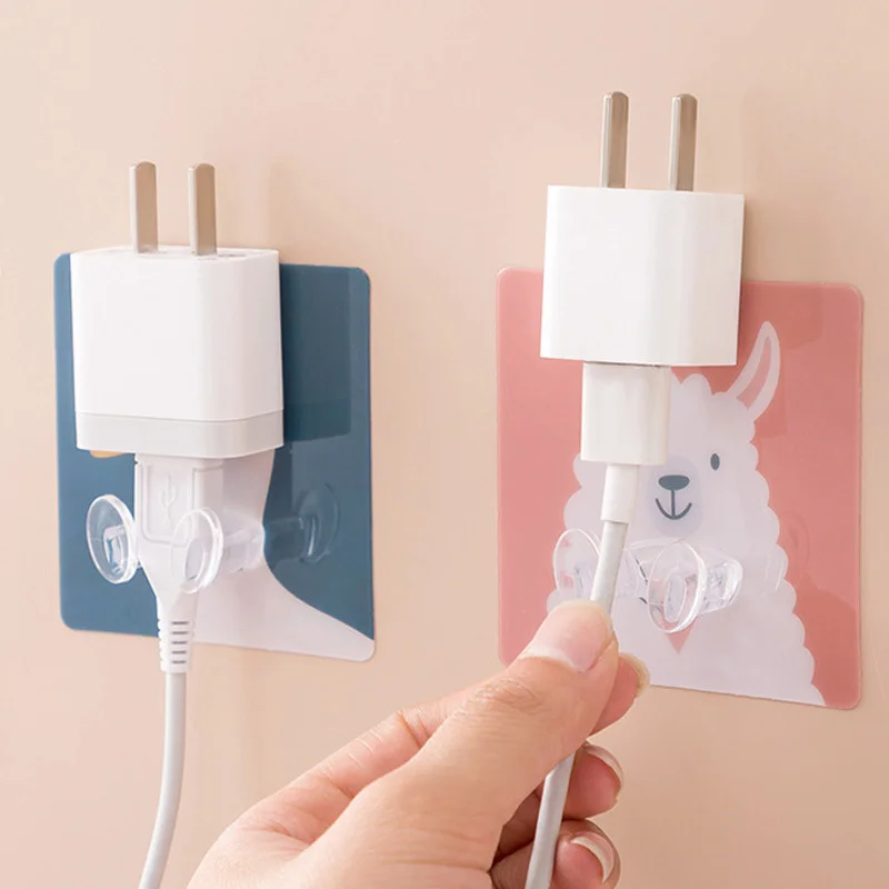 

15PCS Wall Strong Hooks For Bedroom Kitchen Self-Adhesive Molding Charging Cable Holder Cable Organize Housekeeper On Wall Hooks