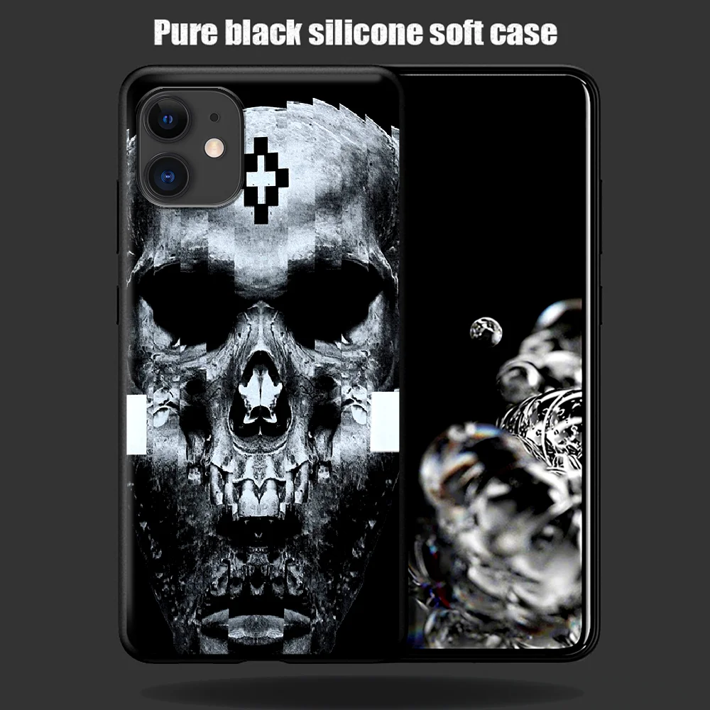 

Trend Fashion Brand Marcolo Burlong Phone Case For Iphone 5 5S SE 2020 6 6S 7 8 Plus 11 12 Mini X XS XR Pro Max black Hoesjes