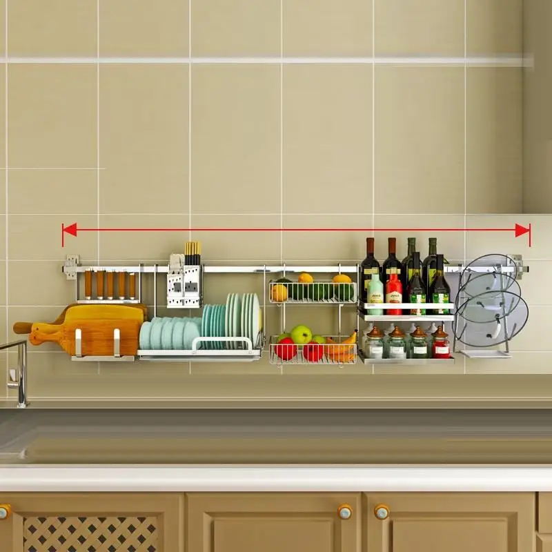 Cozinha для сушки посуды Cosinha аксессуары холодильника Нержавеющая сталь стеллаж