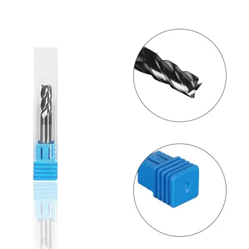 

Compression Milling Cutter High Precision HSS Metal Cutter Two Flutes Spiral Carbide Milling Tool End Mill Cutter Bits New