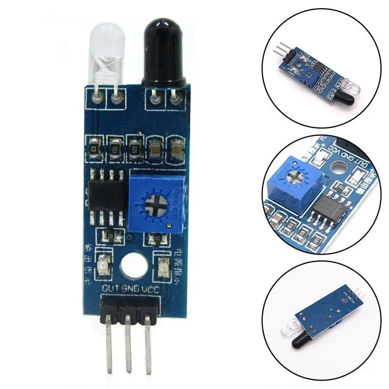 

5Pcs/lot Adjustable Distance Smart Car Collision Detector Module Avoidance Infrared Obstacle Sensor Barrier Y1L2