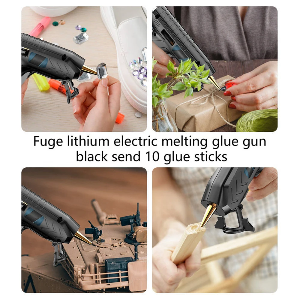 Cordless Hot Melt Glue Gun Machine with Glue-Stick USB Rechargeable Heat Temperature Tool Craft DIY Repairing Stick Kits | Инструменты