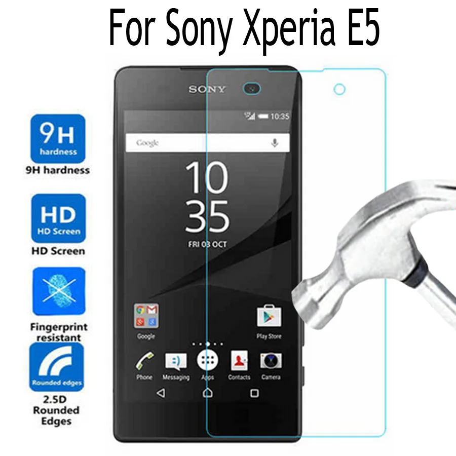 Закаленное стекло для Sony Xperia E 5 Защита экрана E5 F3311 F3313 LTE Защитная пленка телефона