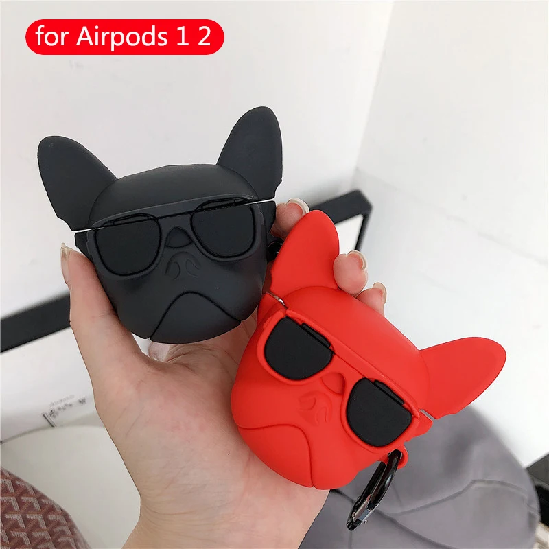 Для Apple Airpods чехол силиконовые милые аксессуары для мультяшных Airpods 2 Наушники коробка Беспроводная bluetooth-гарнитура защитный чехол