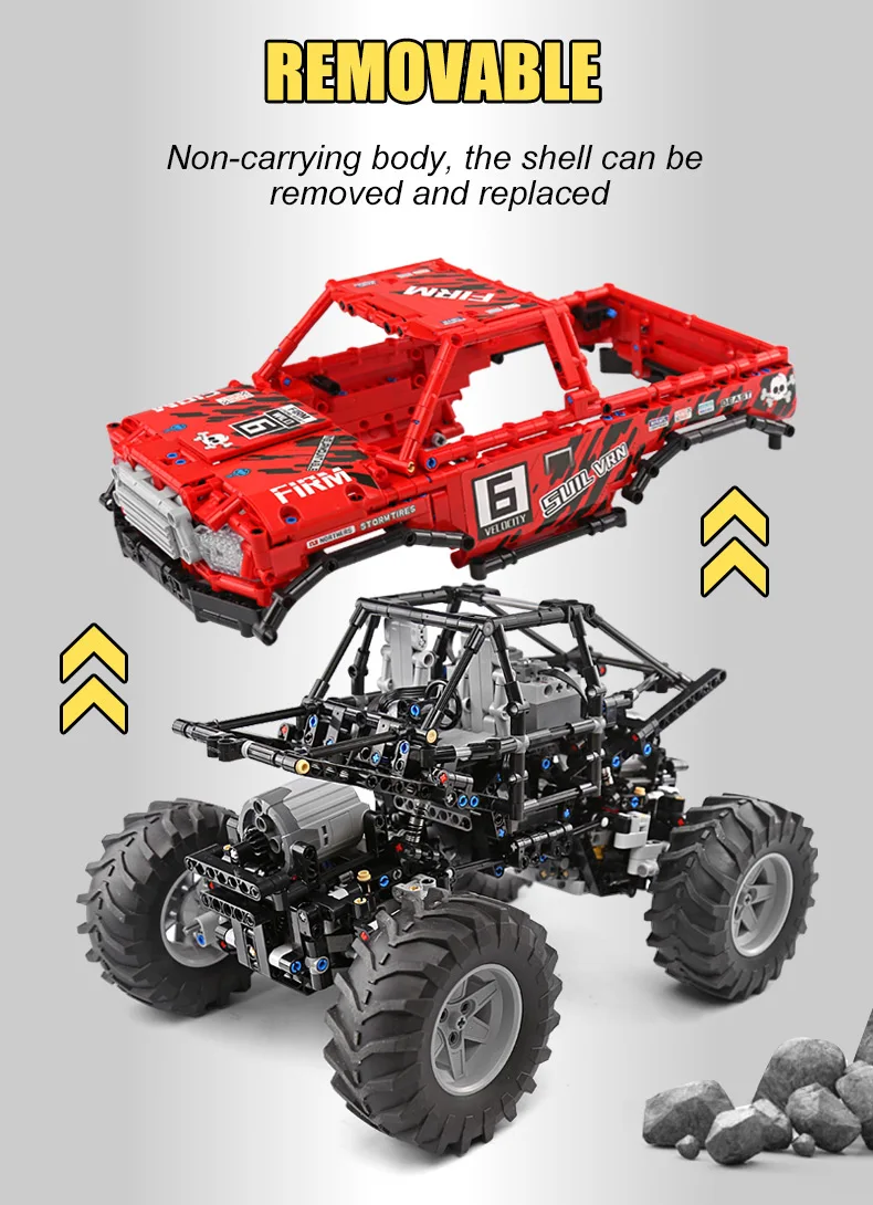 Серия Technic, Совместимая модель 29256 Toyotas Hilux, 4X4, внедорожная модель Vehile, строительные блоки, блоки для детей, рождественский подарок, игрушка
