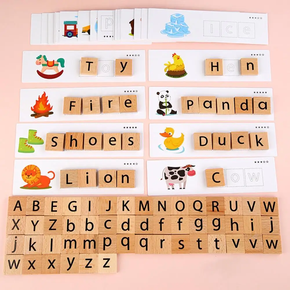 

Children's alphabet Letter Matching Spelling Game Hand Eye Coordination Parent Child Interaction English Early Education Toys